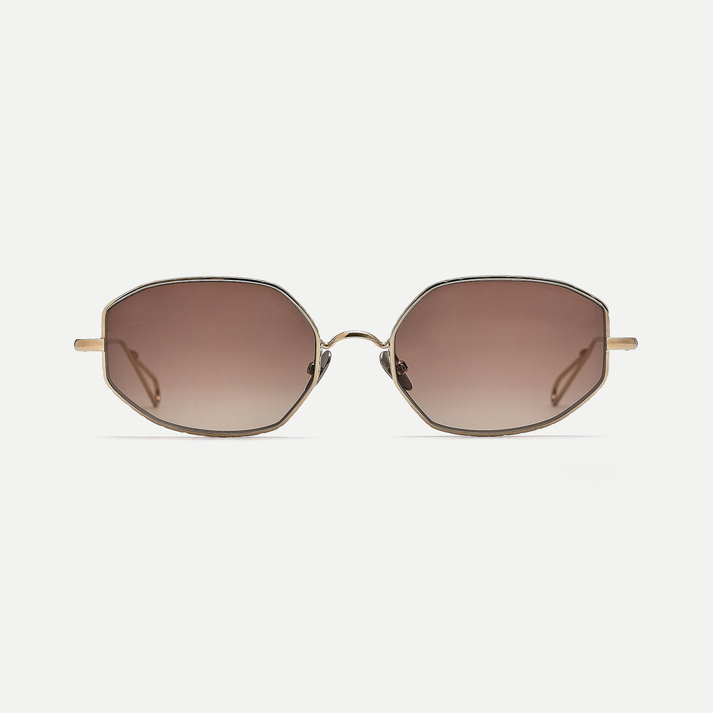 小物 AHLEM New York Grey gold AHLEM New York Grey Gold / Green aviator style sunglasses