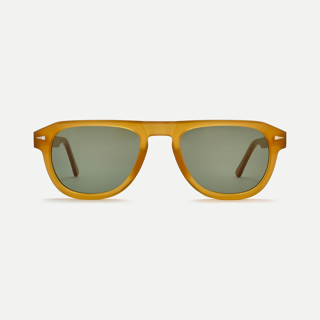 sun goggles AHLEM – Carrousel – Unisex Luxury Sunglasses – Premium Italian Acetate, 22K Gold & Palladium Hardware, 100% UV Protection, Fits Medium to Wide Faces