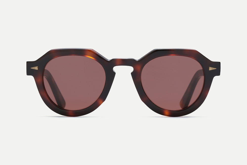 AHLEM Grenelle Classic Turtle sunglasses showing substantial acetate and architectural frame detailing