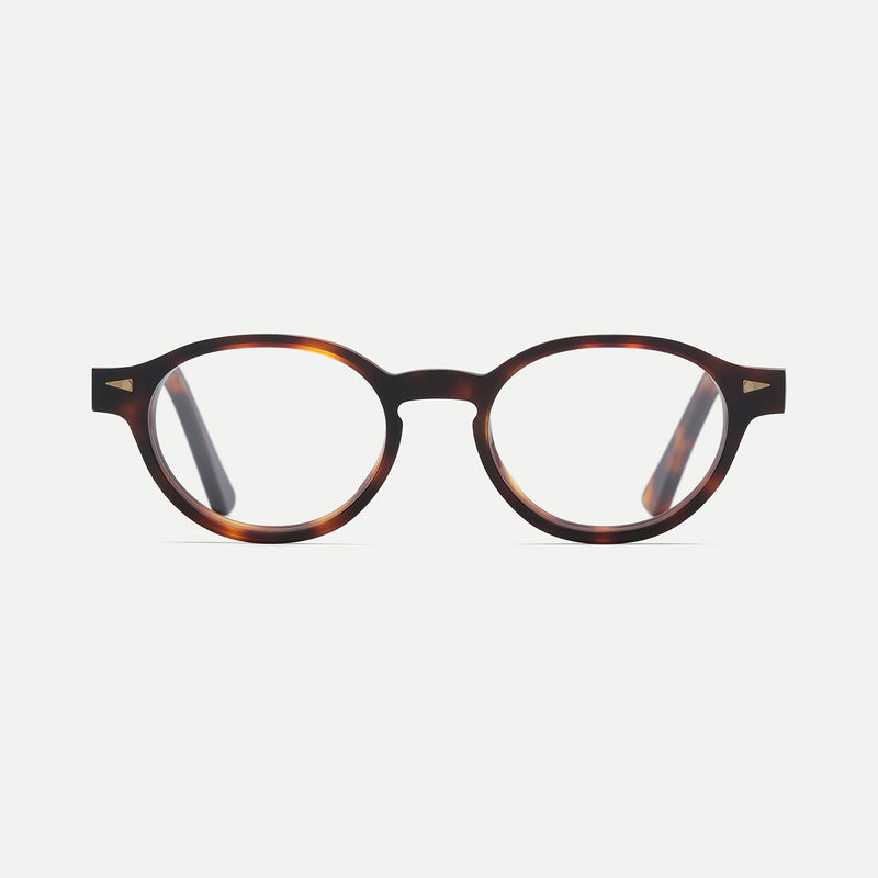 AHLEM St Marcel optical frame in classic turtle acetate, front view. 
